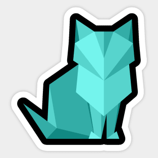 geometric cat Sticker